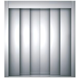 درب طبقه سانترال ۶ لته آسانسور سلکوم